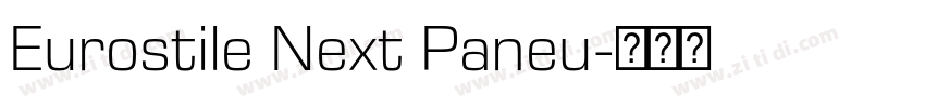 Eurostile Next Paneu字体转换